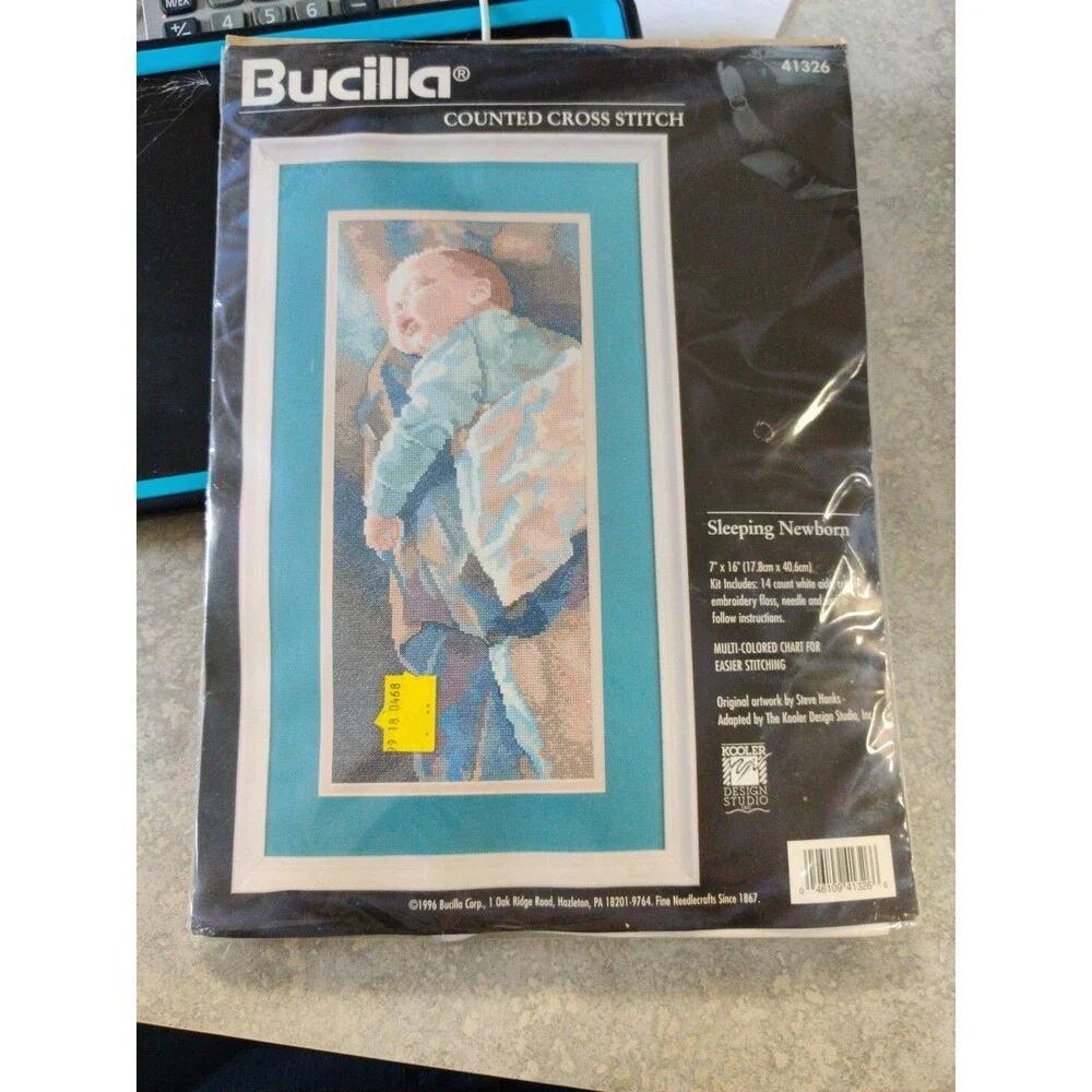 Bucilla Sleeping Newborn Counted Cross Stitch Kit # 41326 Vintage 1996